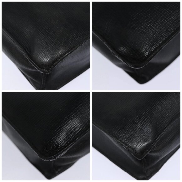 LOEWE Anagram Hand Bag Leather Black Auth - Picture 16 of 16